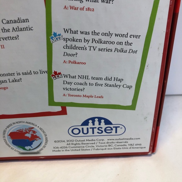 Canadian Trivia: Family Edition Board Game For Ages 9 And Up By Outset Media - Picture 11 of 13